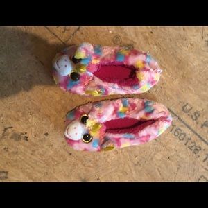 TY unicorn slippers